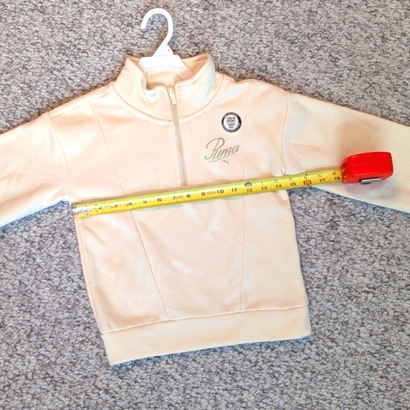 NWT Puma Girls (Small) Fleece Quarter-Zip Pullover Sweatshirt/Sweater/Top - Picture 10 of 15